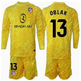 Atletico Madrid Jan Oblak #13 Keeper Derde tenue Kids 2024-25 Lange Mouw (+ Korte broeken)